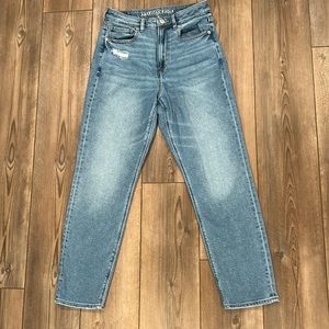 American Eagle Mom Jeans, Medium Blue